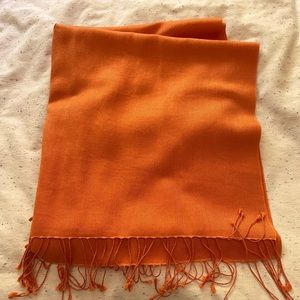 Orange Large Cashmere/Wool Wrap